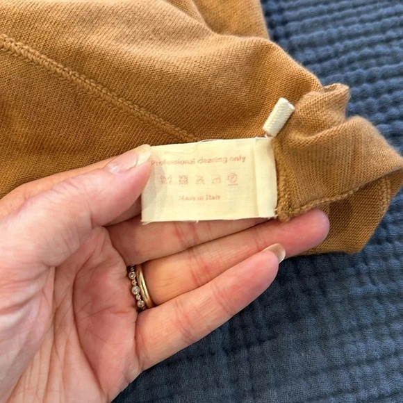 MARNI Women’s 100% Cashmere Short Sleeve Brown light weight Sweater Size 40 - Picture 10 of 10